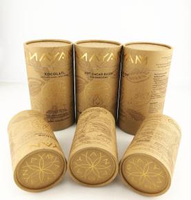 Eco Friendly Paper Cylinder Packaging Box For Tea Herbs/Coffee Packaging 