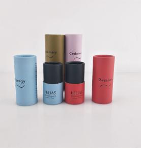Essential Oils Paper Tube 50ml Paper Tube For Essential Oil Bottle Eco-friendly Cosmetic Packaging