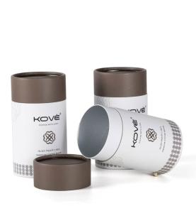 Food Grade Coffee Bean Paper Packaging Tubes With Aluminum Lining Inside
