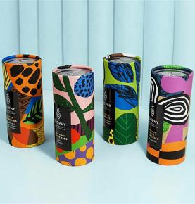Food Grade Chocolate Paper Tube Cylinder Tube Box Packaging With Logo