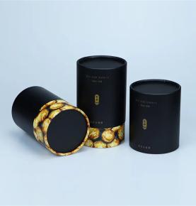 Custom Kraft Aluminum Round Tube Biscuit Food Packaging Can Craft Paper Cylinder Gift Box