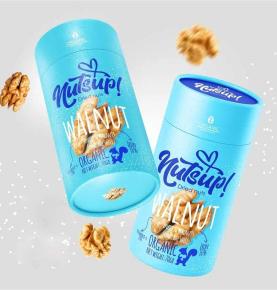 100% Biodegradable Paper Cardboard Tubes Food Packaging For Muesli Nuts