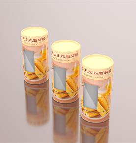 Custom Size Logo Cardboard Packaging Biscuit Paper Tubes Packaging With Window