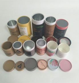 100% Biodegradable Tea Paper Tubes Cardboard Tubes With Lids Packaging