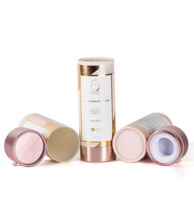 Gloss Surface Pink Body Balm Cardboard Paper Tube Cosmetic Paper Tubes Packaging