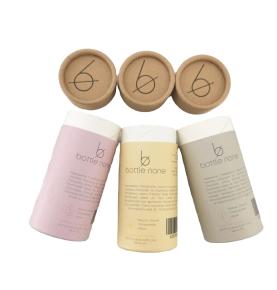Wholesale Custom Logo Cylinder Paper Cardboard Candle Paper Tube Packaging Cosmetic Lip Balm Tube