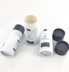 Biodegradable Body Balm Packaging Paper Deodorant Cardboard Custom Tubes Packaging