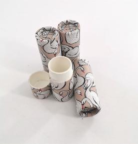 Recycled Kraft Paper Cans Packaging Paperboard Lip Balm Tubes Deodorant Cardboard Tube