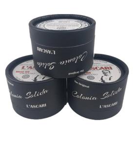 Eco Friendly Kraft BlackPaper Tube Packaging Box Paper Cylinder Box for Sleeping Mask