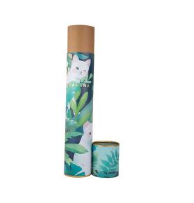Custom Printing Material Clothing Round Paper Cylindrical Cardboard Box Gift Packaging Cylinder Paper Tube 