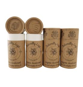 Custom Eco Friendly Lip Balm Deodorant Container Packaging Push Up Paper Tubes 