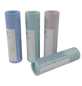 Compostable Biodegradable Lip Balm Deodorant Push Up Paper Cardboard Tube